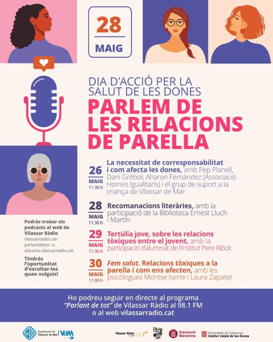 Cartell del cicle "Parlem de les relacions de parella"