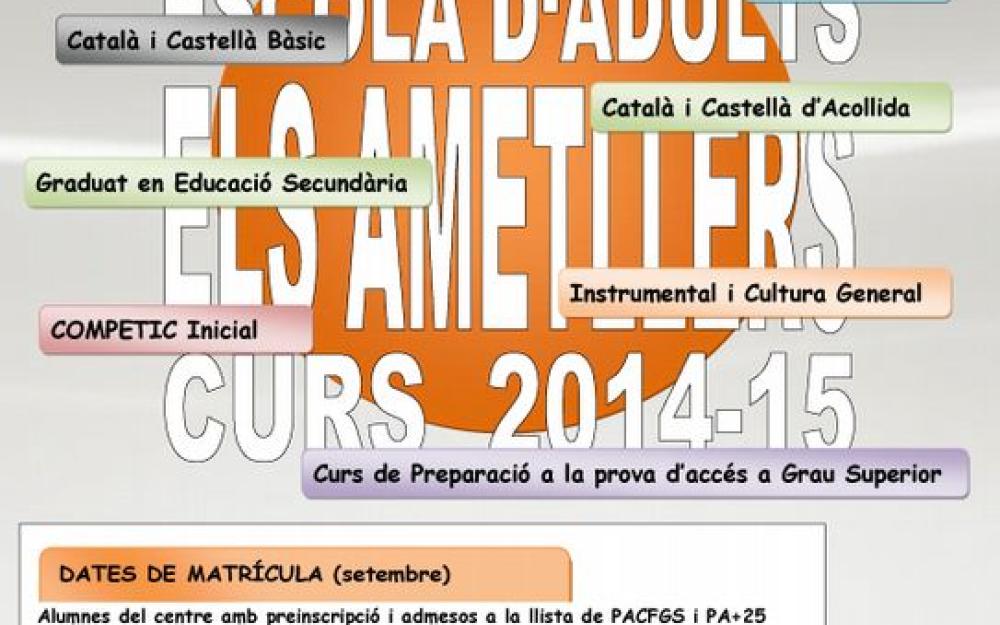 Cartell Escola Adults