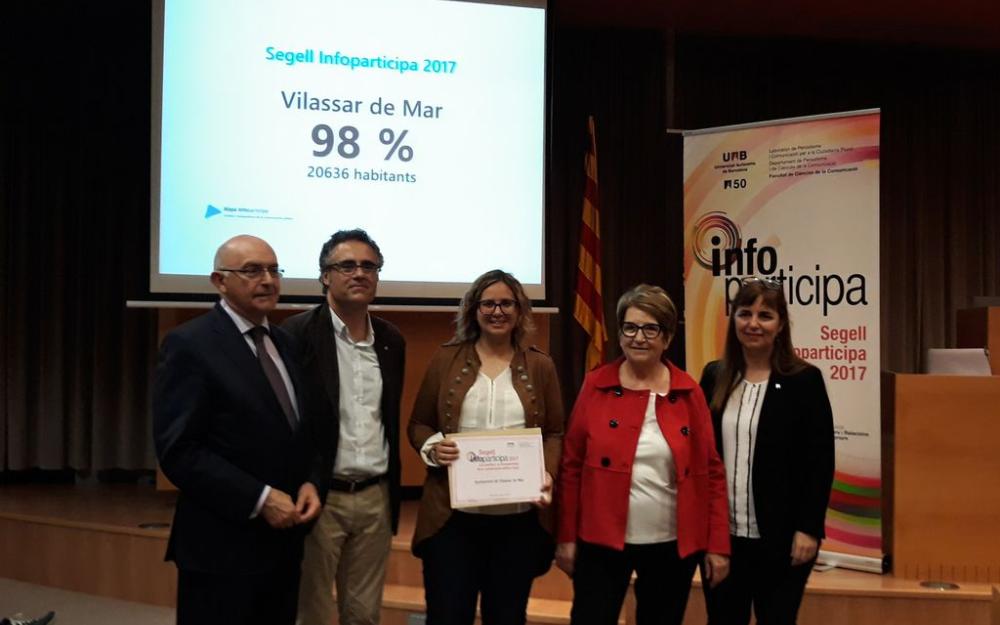 Recollida guardó Segell Infoparticipa 2017