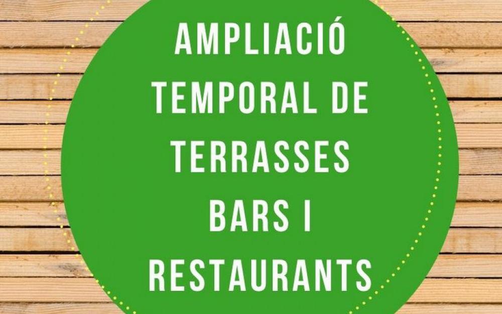 Ampliació de terrasses per a bars i restaurants