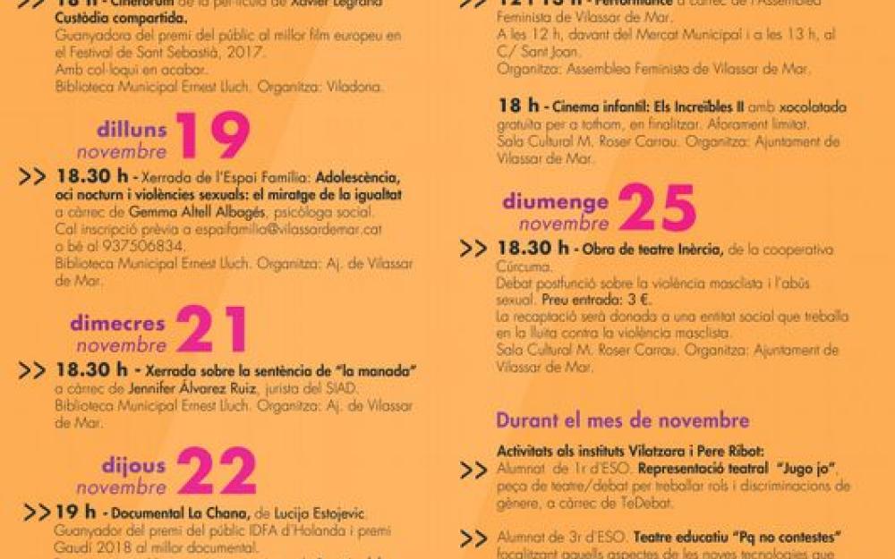 Cartell actes 25N any 2018