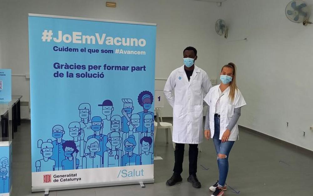 Vacunació covid-19 al Centre Cívic Lluís Jover