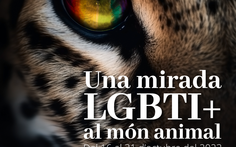 Cartell de l'exposició "Una mirada LGBTI+ al món animal"