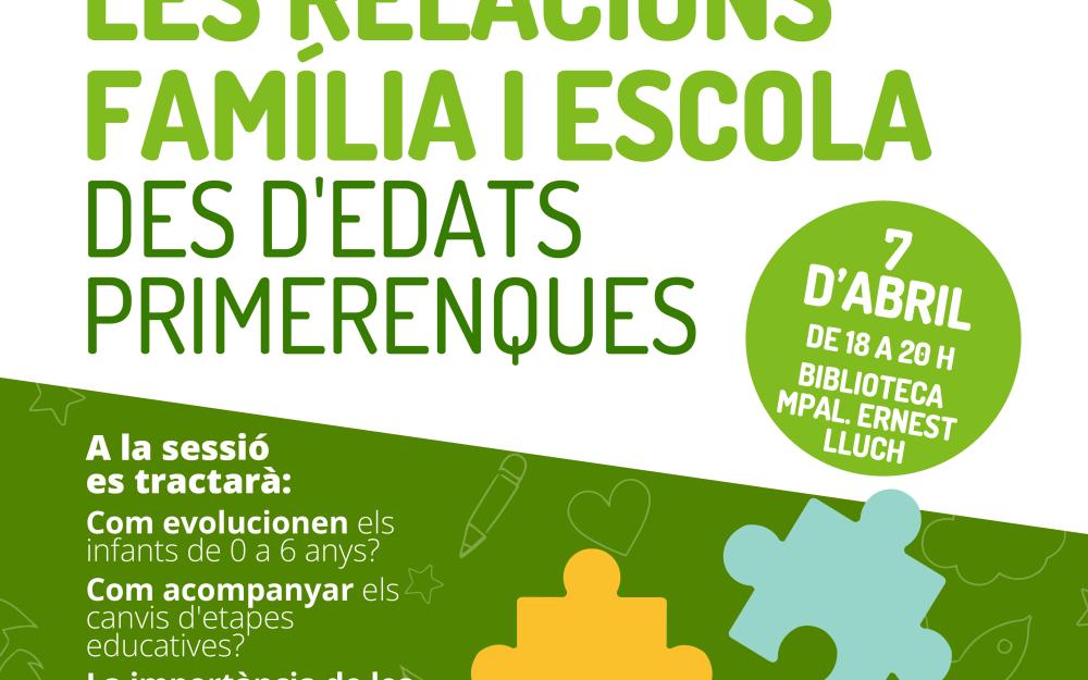 Espai Família: Les relacions família i escola des d'edats primerenques.