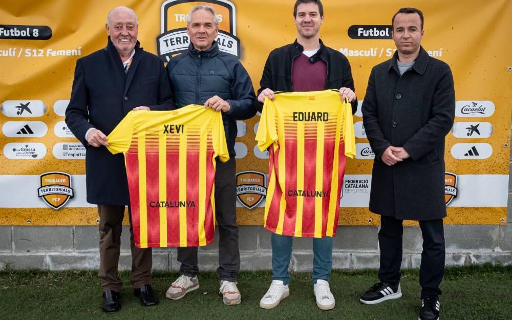 El president de la Federació Catalana de Futbol, Joan Soteras, juntament amb membres de la Junta Directiva de l'FCF, va visitar la seu de Vilassar de Mar