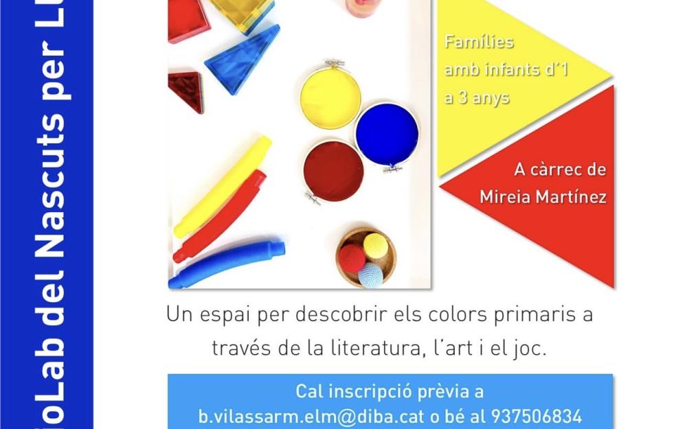 BiblioLab "Paleta de colors: groc, blau i vermell" BiblioLab "Paleta de colors: groc, blau i vermell"