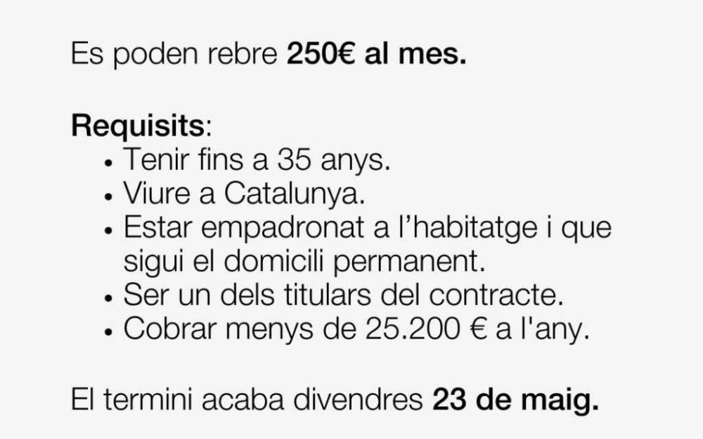 Bo lloguer jove 2025