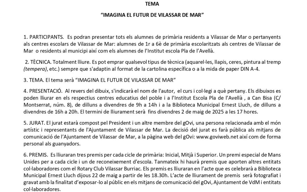 Bases Concurs Dibuix GOVI