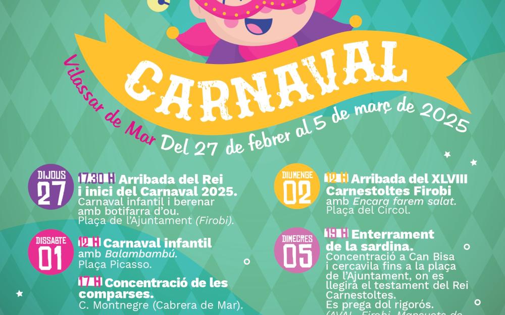 Programació Carnaval 2025 Vilassar de Mar