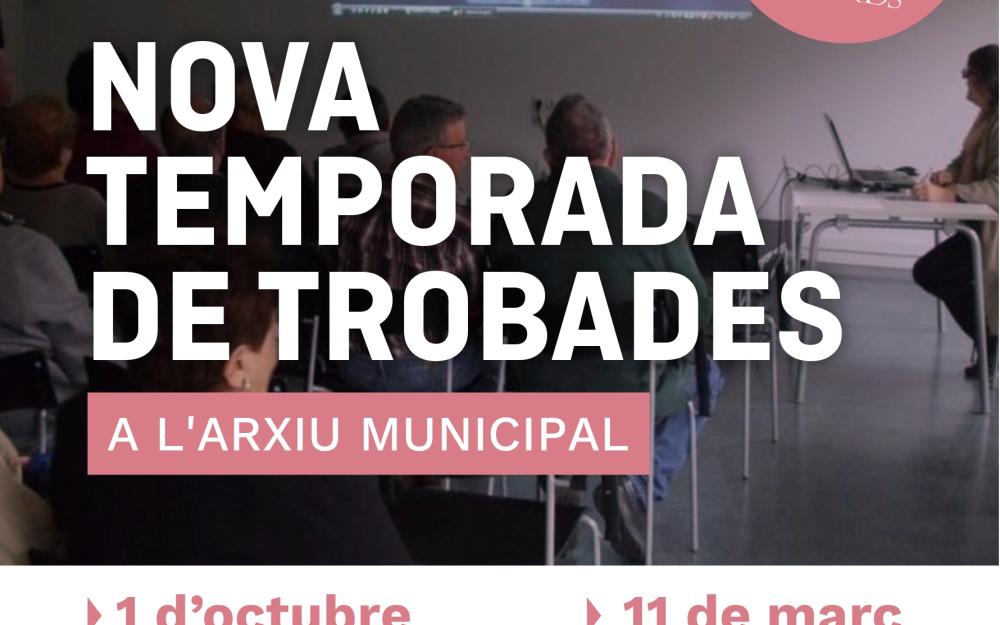 Cartell temporada de trobades a l'Arxiu 2025