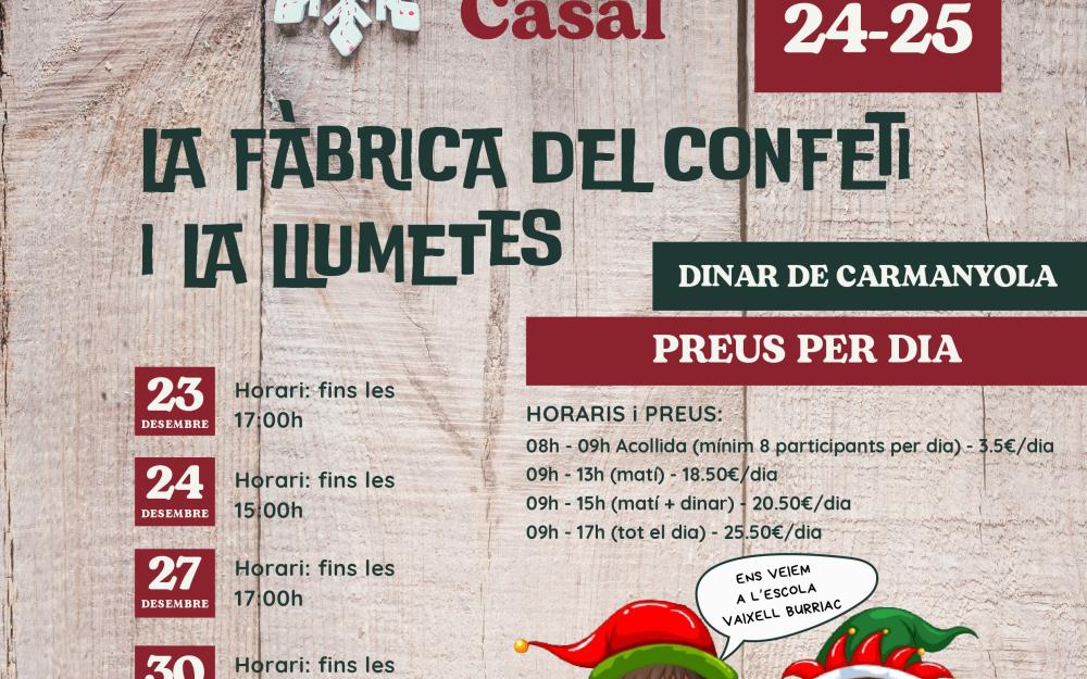 Cartell del Casal de Nadal 2024-2025