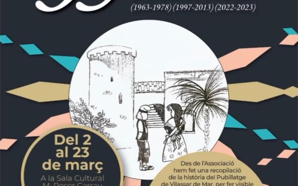 Cartell de l'exposició "35 anys de pubillatge a Vilassar de Mar"