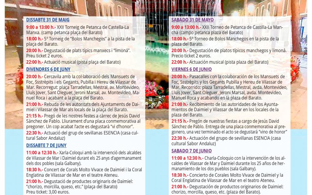 Programa de festes del Dia de Castella-la Manxa