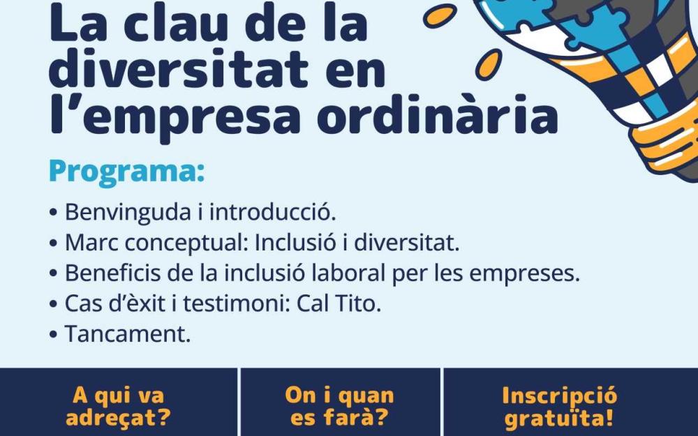 Cartell "Inclusió i talent"
