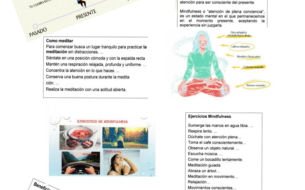 Cartell inici del taller de Mindfulness al Centre Cívic Lluís Jover