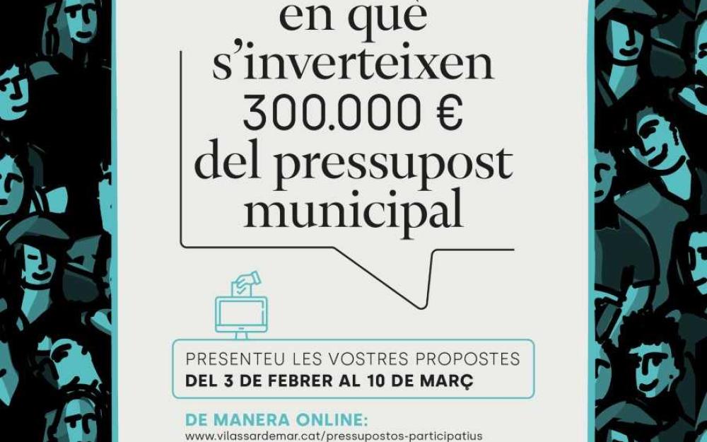 Cartell de l'edició dels pressupostos participatius 2025-2026