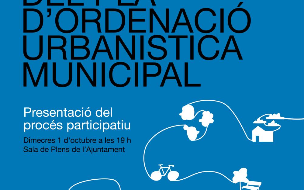 Cartell de presentació del procés participatiu del POUM