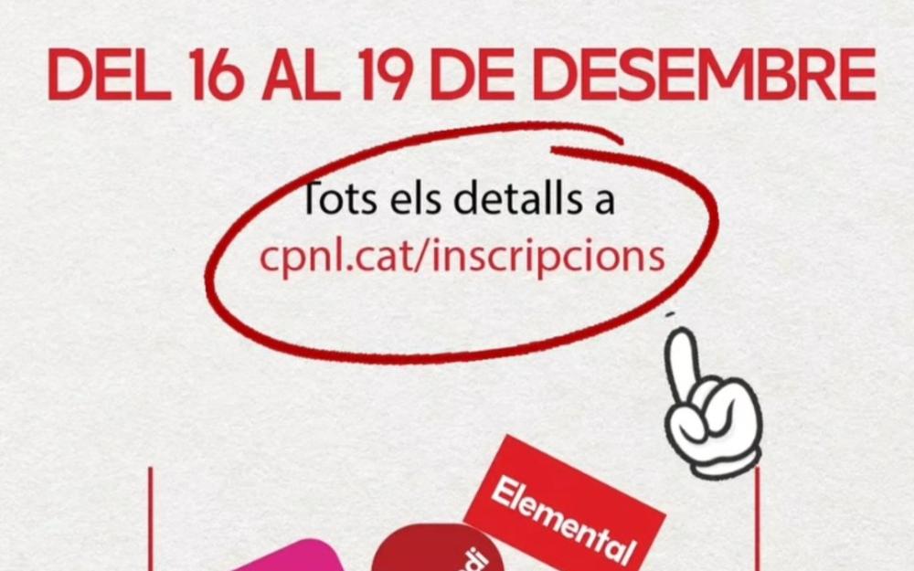 Cartell de les inscripcions als cursos de català