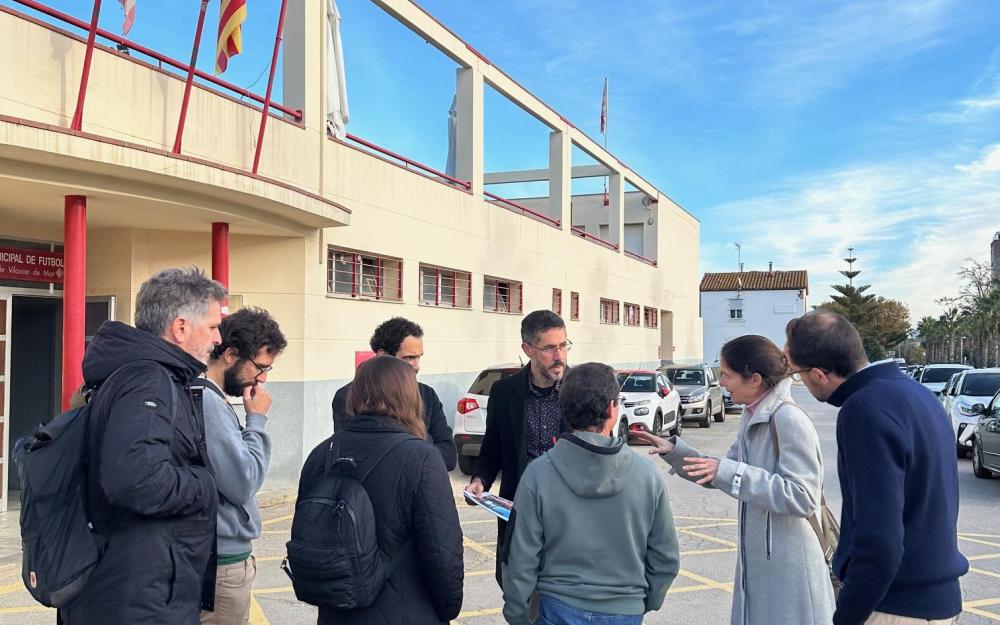 Visita a la zona del camp municipal de futbol