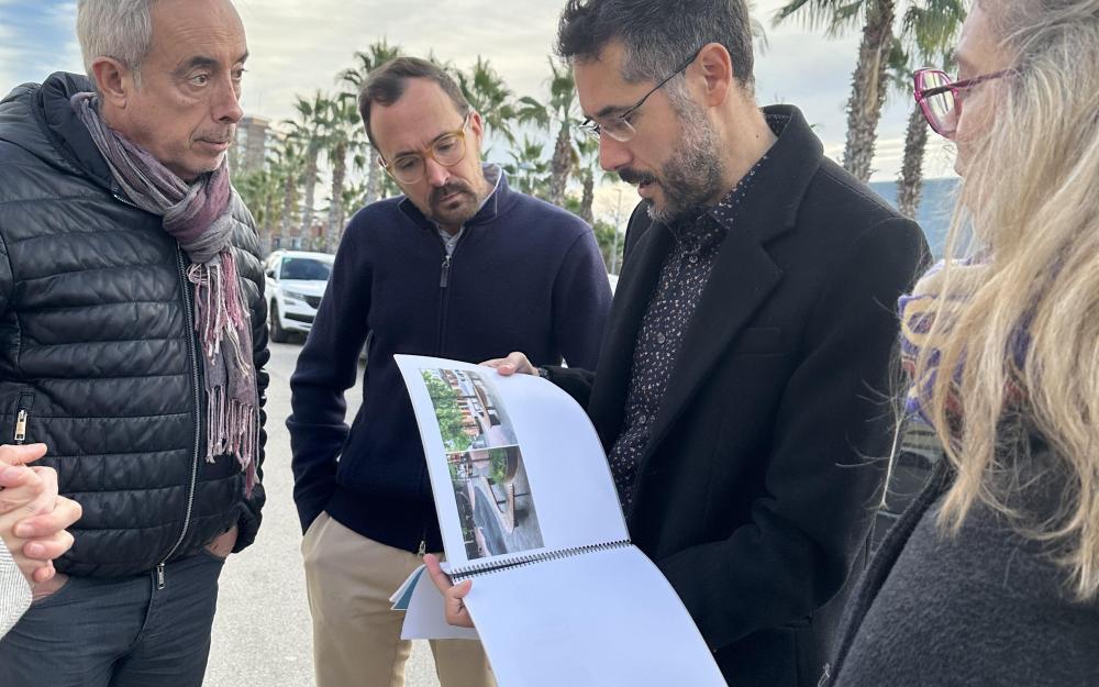 Visita a la zona del camp municipal de futbol
