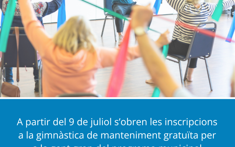 Gimnàstica de manteniment gratuïta.