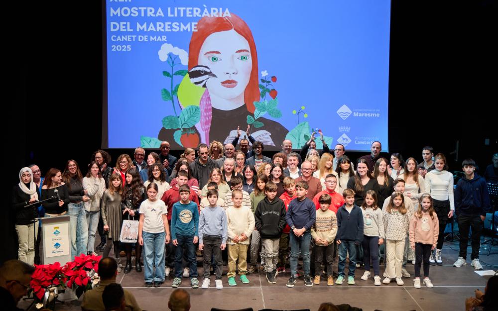 Grup de premiats i premiades XLII Mostra Literària del Maresme 