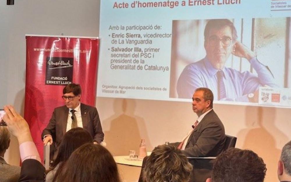 Acte Salvador Illa Homenatge Ernest Lluch