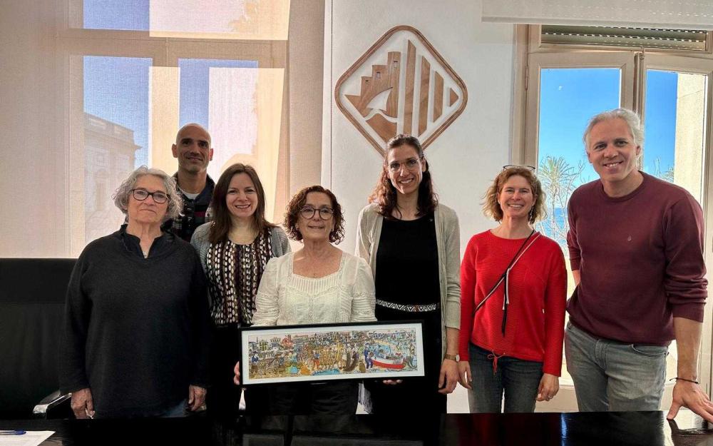 Lliurament de la rèplica del quadre de Pilarín Bayés