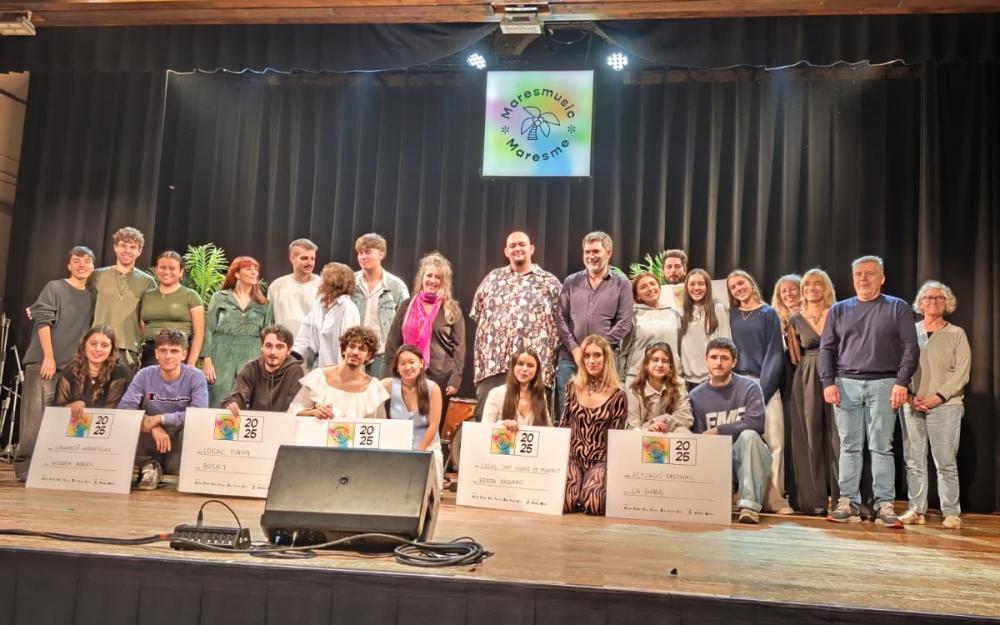 Grup de premiats del Maresmusic 2025