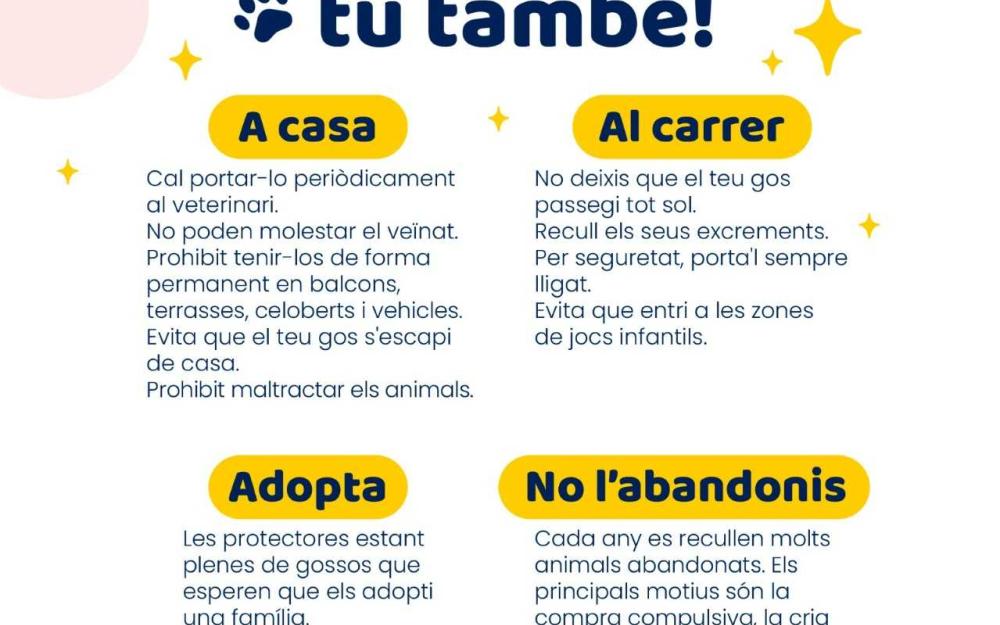 Campanya La teva mascota, la teva responsabilitat 