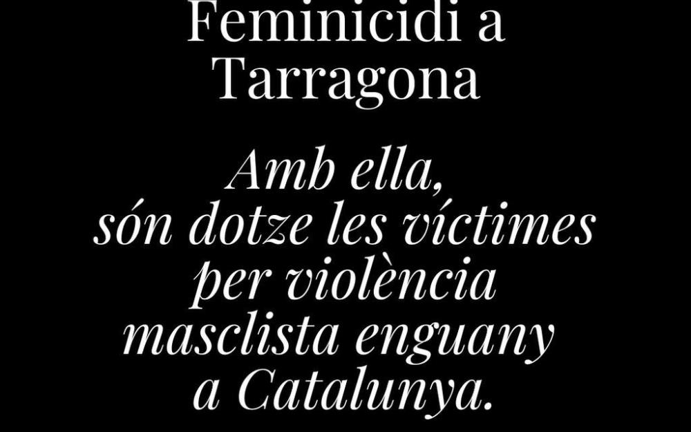 Minut de silenci pel feminicidi a Tarragona