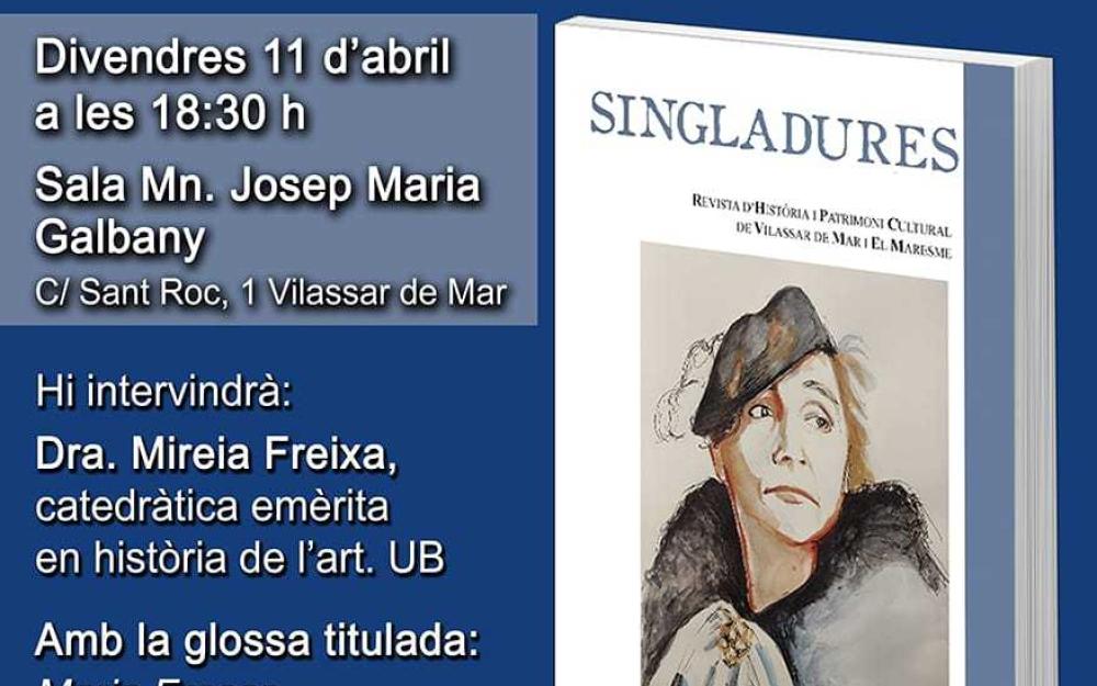 Cartell de la presentació del número 39 de la revista "Singladures"