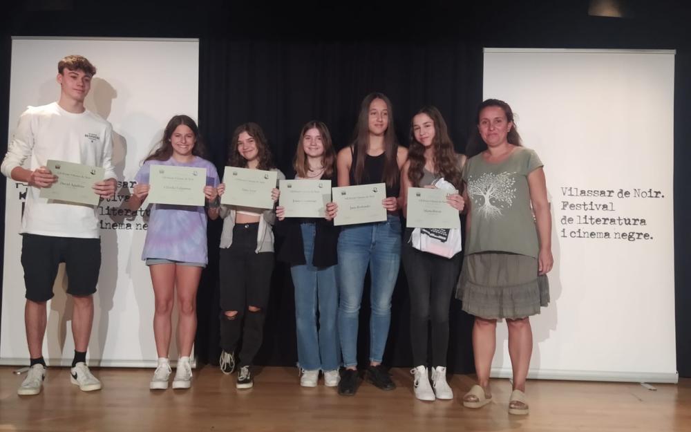 La regidora de Cultura va lliurar els premis Vilassar de Noir de relats curts per a joves