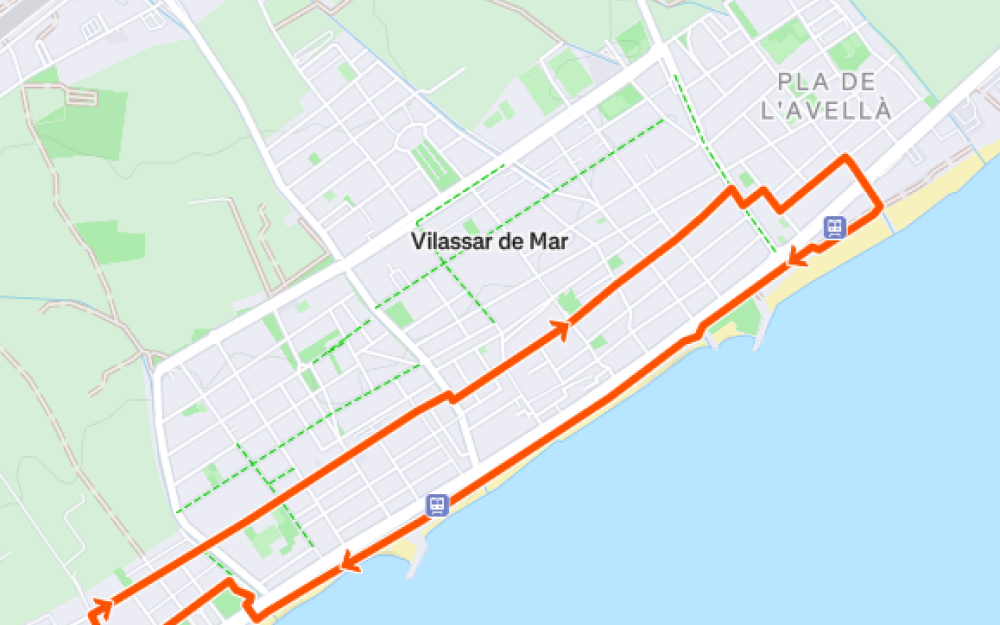 Recorregut de 5 km. 