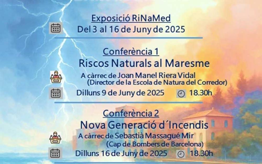 Cartell Riscos naturals al Maresme