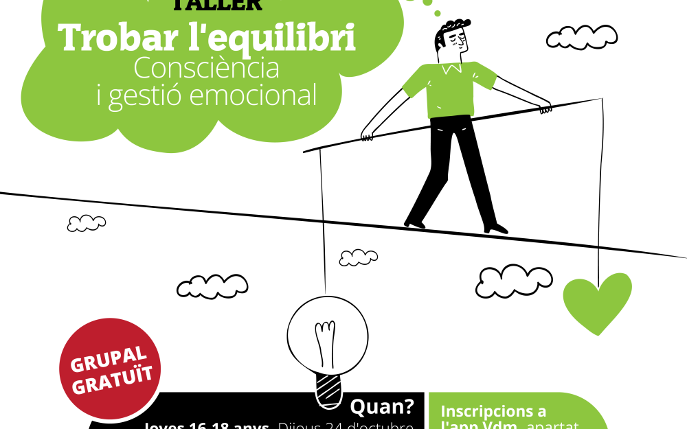 Cartell Trobar l'equilibri