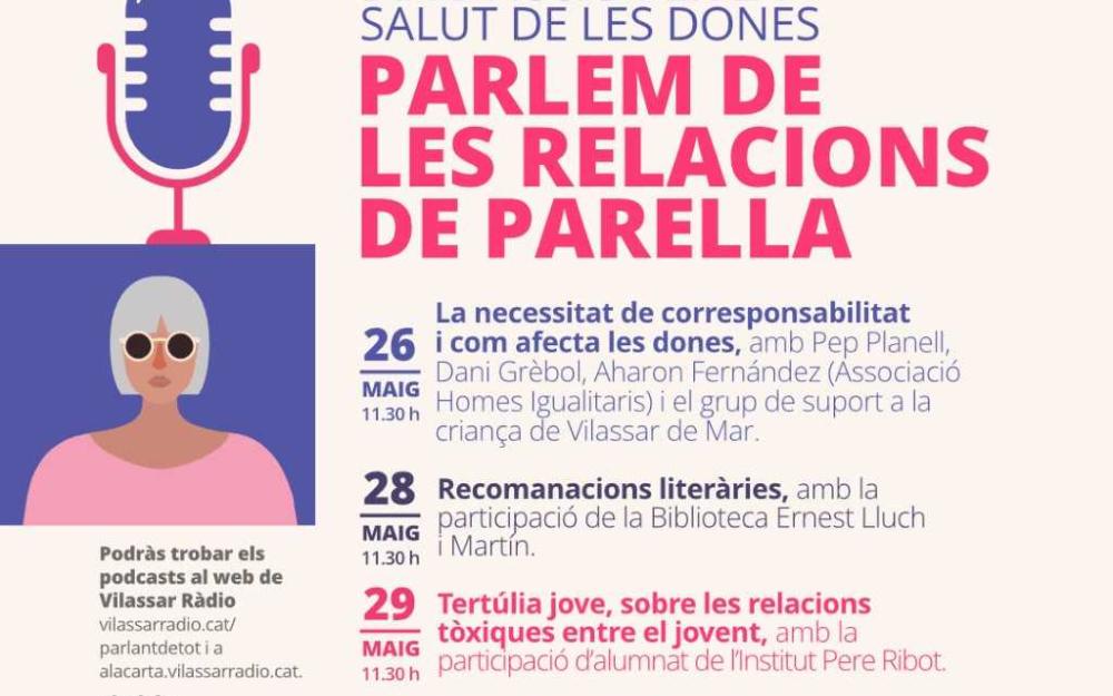 Cartell del cicle "Parlem de les relacions de parella"