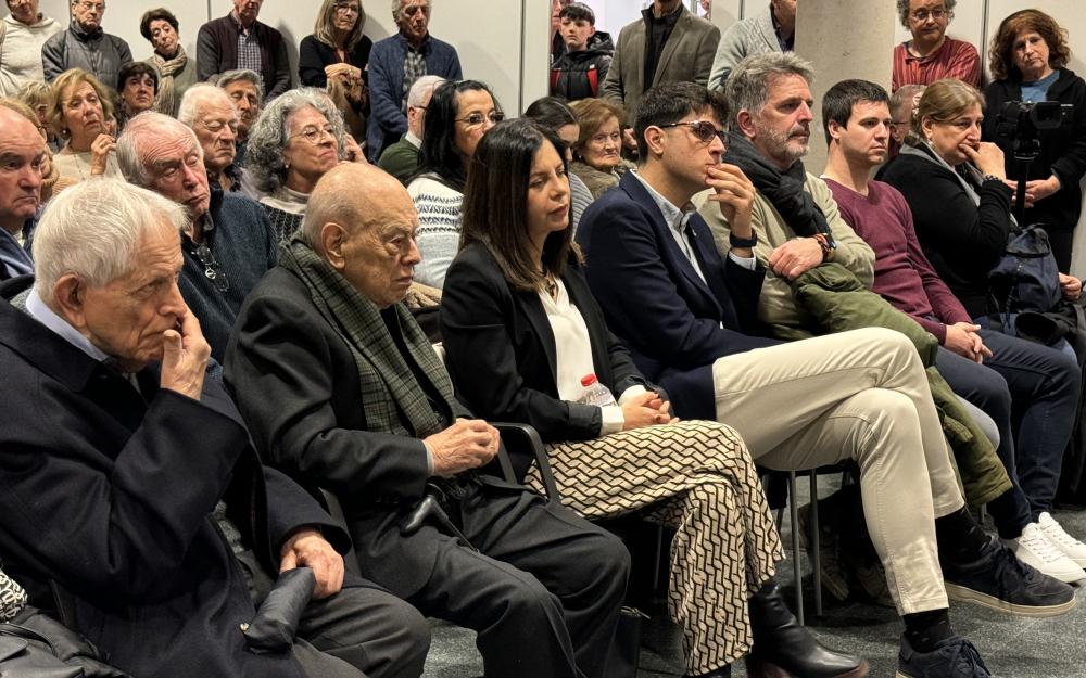 El president Jordi Pujol amb l'alcaldessa, Laura Martínez