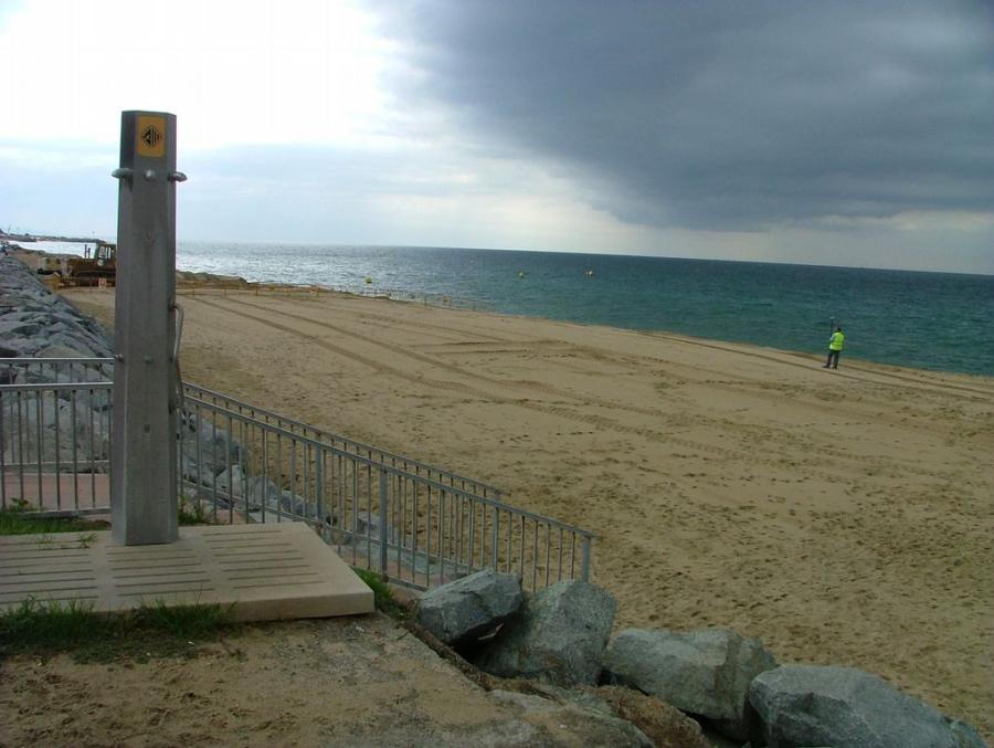 Tram de platja que s'ha obert