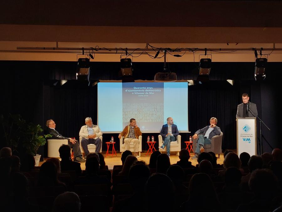 Acte presentació del llibre "Quaranta anys d'ajuntaments democràtics a Vilassar de Mar"