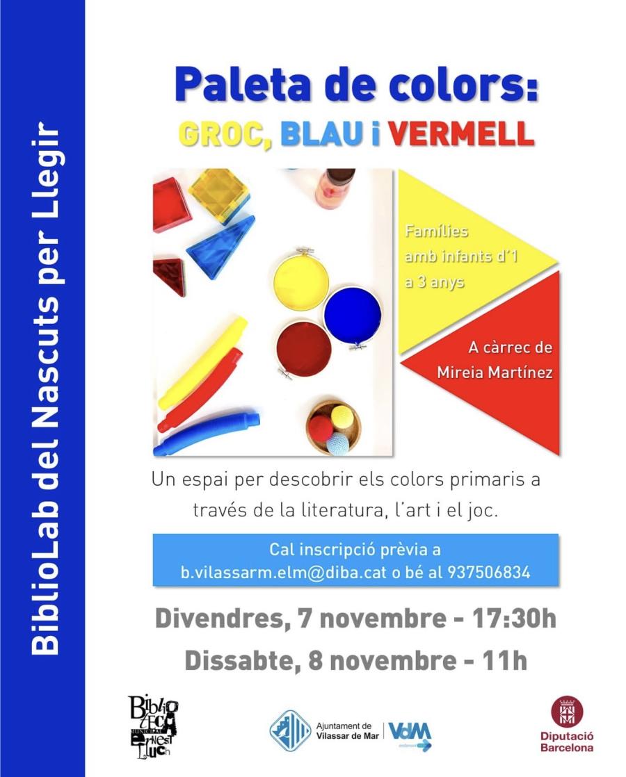 BiblioLab "Paleta de colors: groc, blau i vermell"