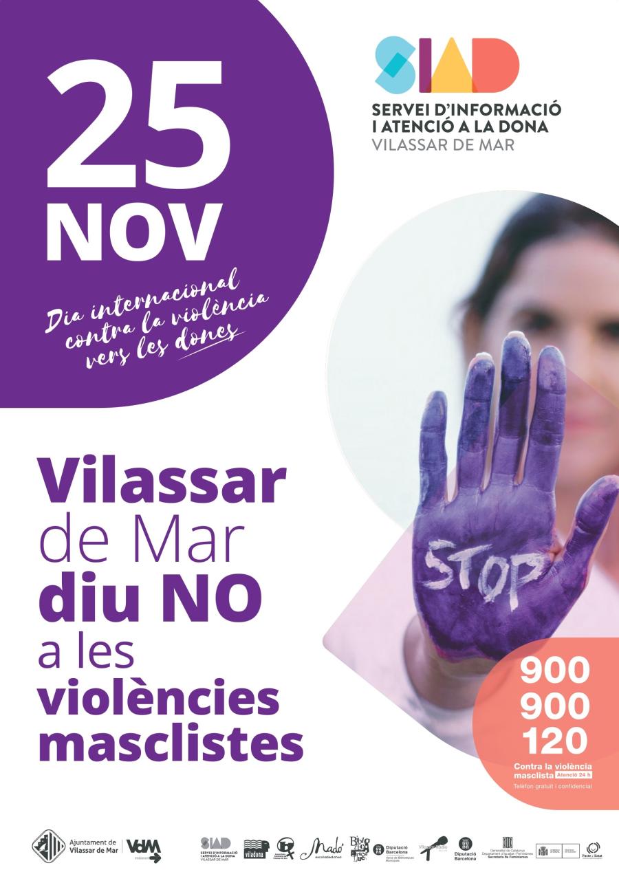 Cartell amb motiu del 25N