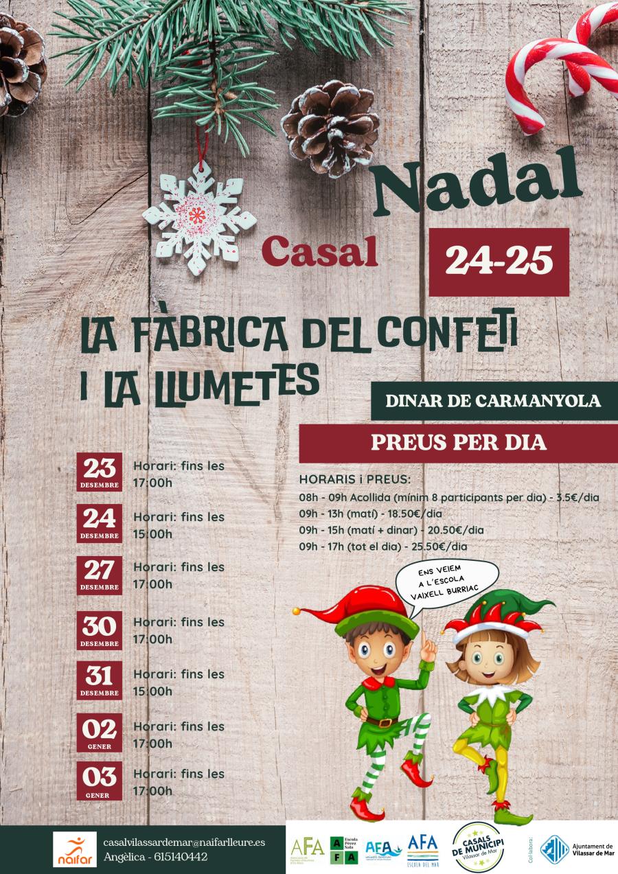 Cartell del Casal de Nadal 2024-2025