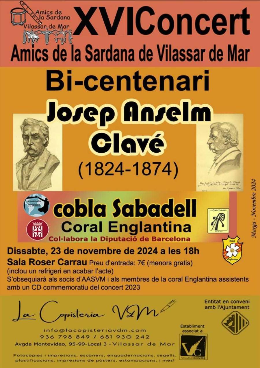 Cartell XVI Concert Amics de la Sardana
