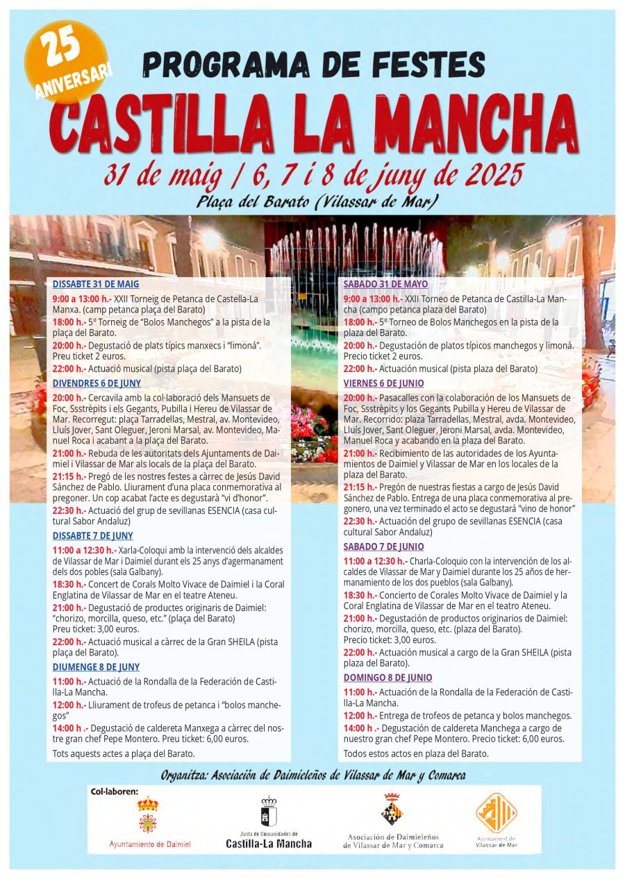 Programa de festes del Dia de Castella-la Manxa