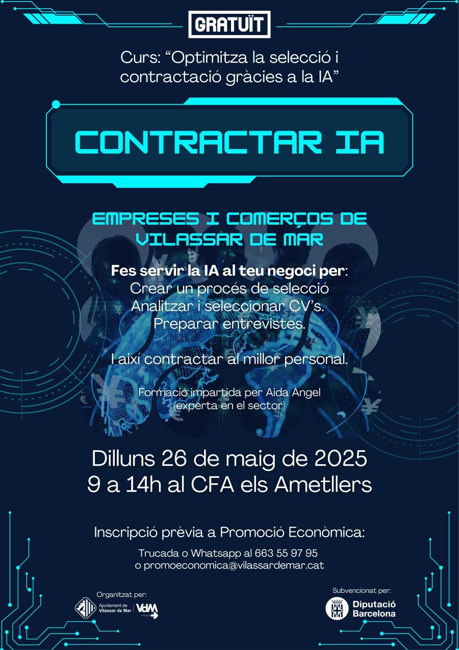 Cartell formació IA per a empreses