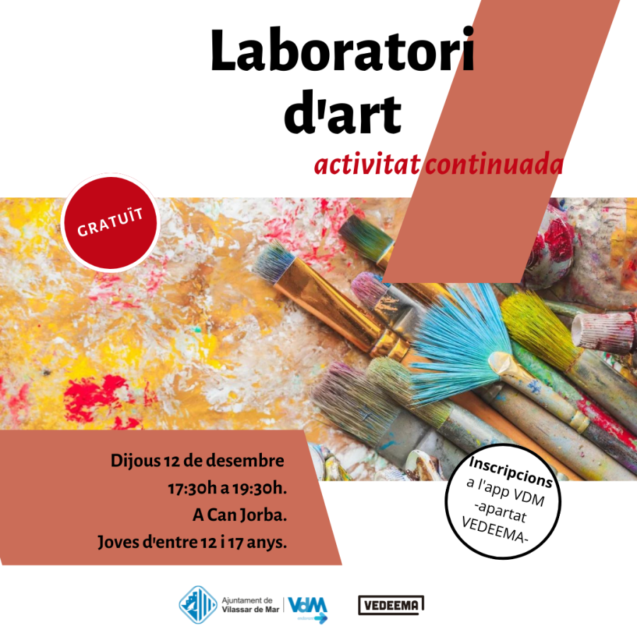Cartell del laboratori d'art