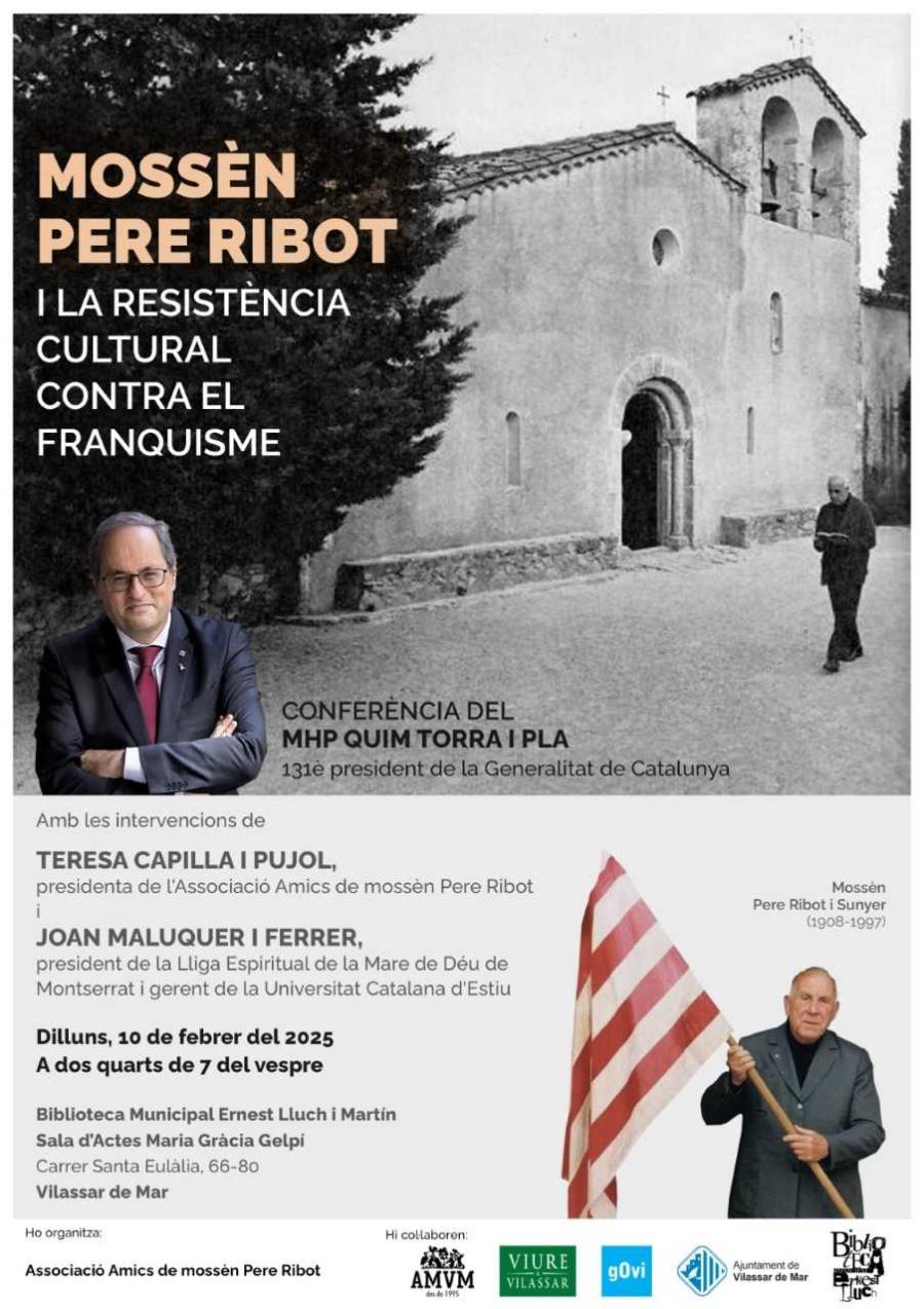 Cartell homenatge Mn. Pere Ribot