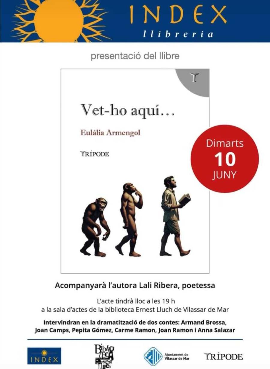 Cartell de la presentació del llibre "Vet-ho aquí"