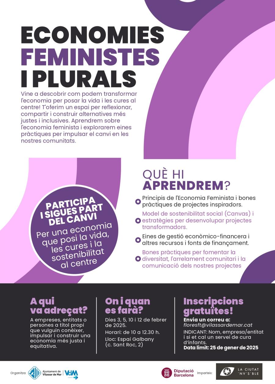 Cartell "Economies feministes i plurals"